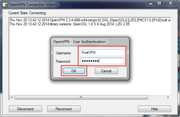 OpenVPN - Windows 7 & Vista - Step 14