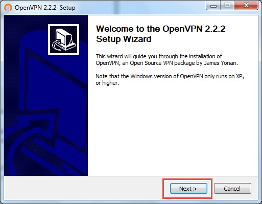 OpenVPN - Windows 7 & Vista - Step 3