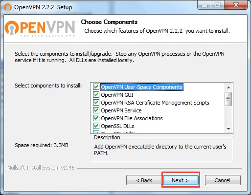 OpenVPN - Windows 7 & Vista - Step 5