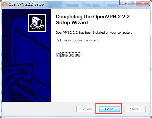 OpenVPN - Windows 7 & Vista - Step 8
