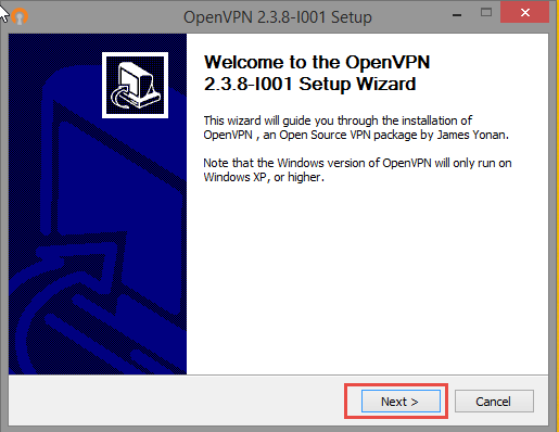 OpenVPN - Windows 8 - Step 3
