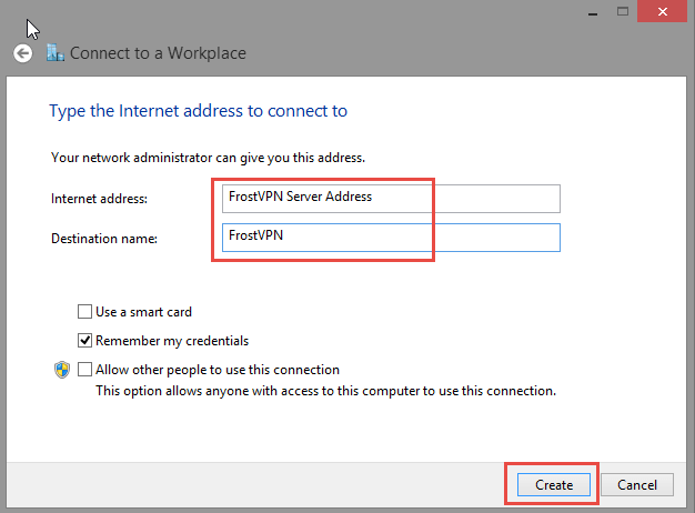PPTP - Windows 8 - Step 5