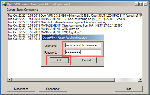 OpenVPN - Windows XP - Step 14